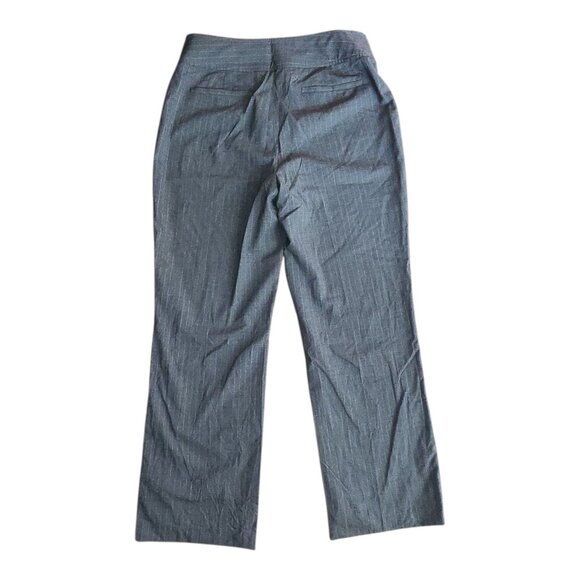 Banana Republic Pants Womens Size 14 Gray Pinstriped Camden Wool Blend Career - Picture 2 of 7